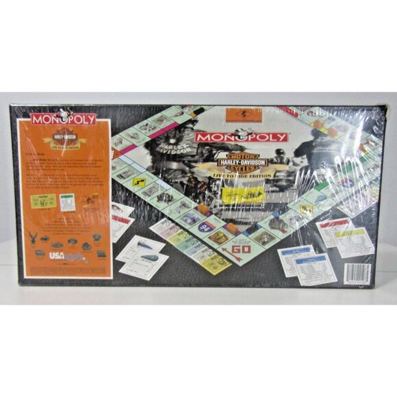 Monopoly Harley-Davidson Live to Ride Edition Parker Brothers 2000 Sealed New - Picture 10 of 12